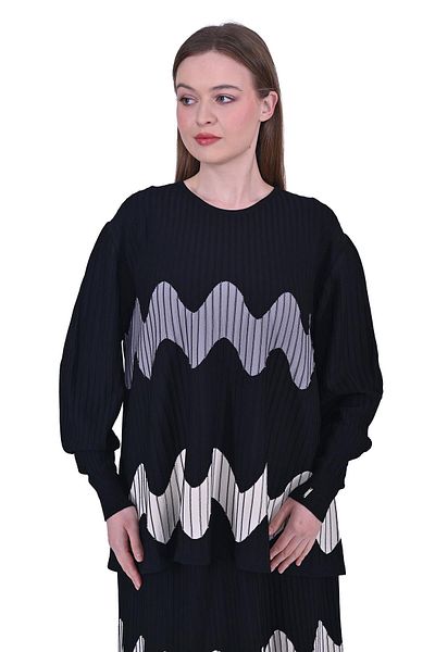 Invee Πλεκτό Wave Μαύρο