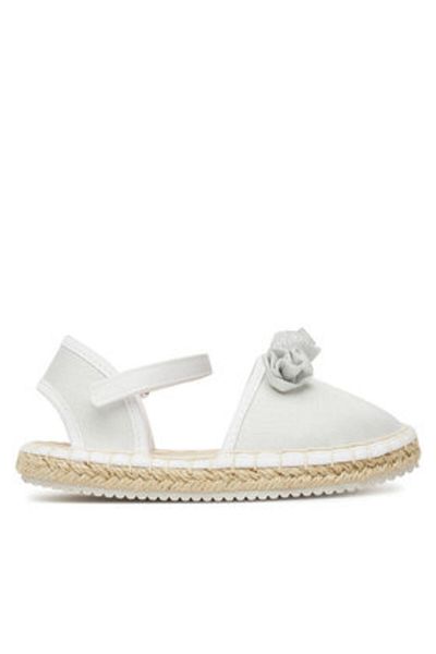 MAYORAL Espadrile albe pentru fete MAYORAL-43646 92 WHITE GLOS
