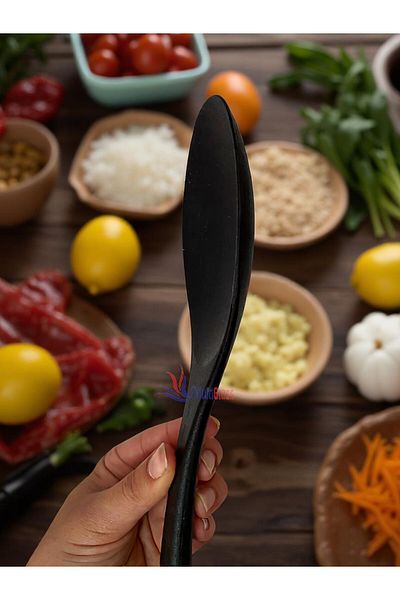 Multiamo Heat Resistant Hard Tip 30 cm Large Silicone Spoon 1 Piece