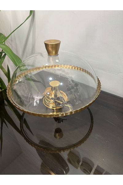 Santara Avangarde Black Gala Flower Cake Jar