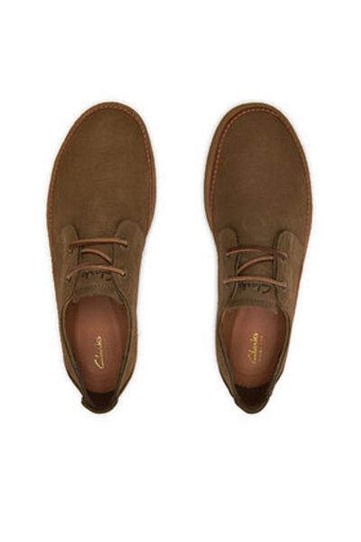 CLARKS Pantofi joși pentru bărbați maro CLARKS-CLARKWOOD LOW OAKWOOD NUBUCK 26176868