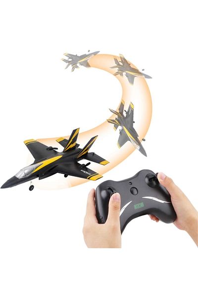 iUni Fx935 Remote Control Fighter Plane, Gyroscope, Impact Resistant, Led Lights