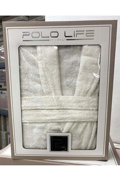 polo life Κουτιά Bamboo Μονό Μπουρνούζι Σαλιάρα-Κρέμα (Μέγεθος XL)
