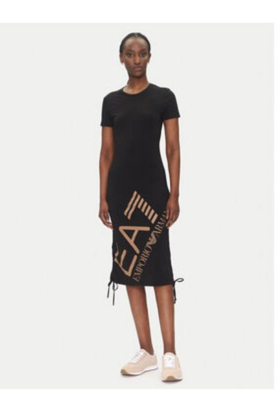 EA7 Emporio Armani Rochie casual neagră pentru femei EA7 EMPORIO ARMANI-7W000746 AF10373 UC001 NEGRU