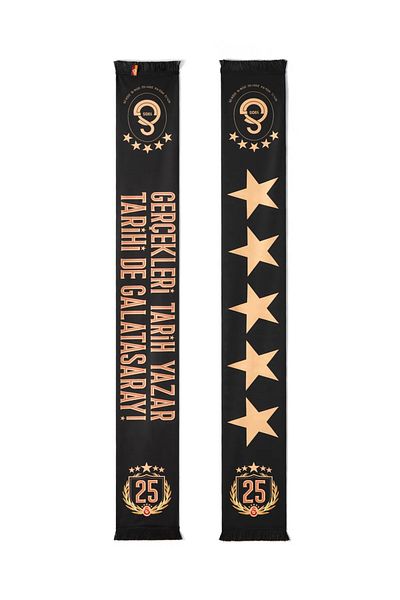 Galatasaray Original Truths History Writer 5 Star Shawl Scarf