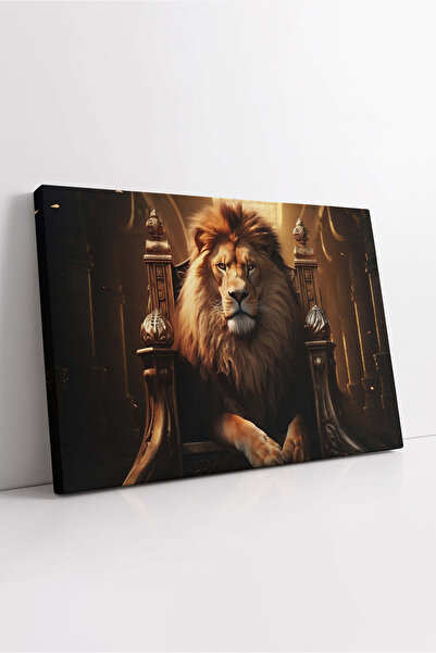 KOSS Dijital Εκτύπωση σε καμβά με λιοντάρια, ζωγραφική με λιοντάρια, καμβάς μ...