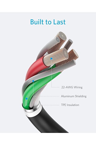 Anker PowerLine II Lightning Cable 1.8m Black (MFi Certified) for iPhone & iPad