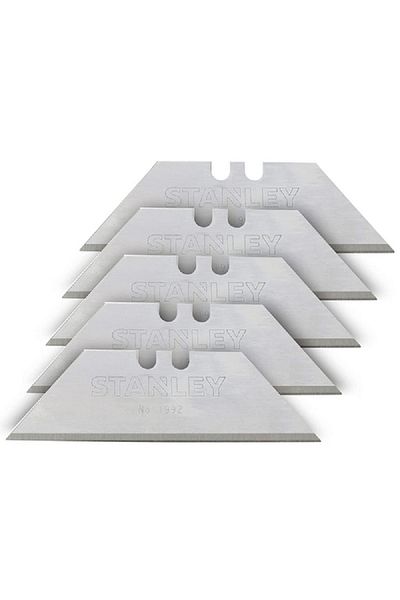 Stanley 5-Piece Heavy Duty Utility Blade Silver 2.4 x 0.024inch