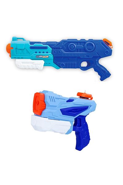 Flippy Set of 3x Water Blasters for Children, Flippy, 6 years+, Blue, 1x 1500 ML + 1x 500 ML + 1x 300 ML