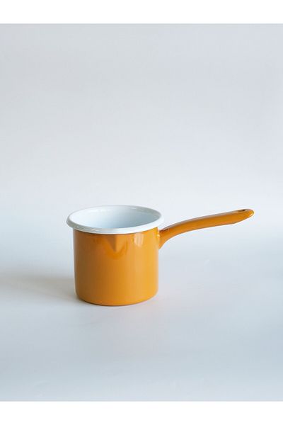 Elifle Enamel Milk Jug 850 ml Gold Yellow