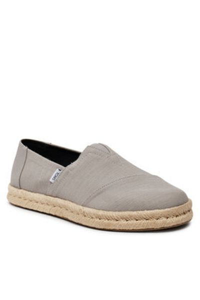 Toms Men's Espadrilles gray TOMS-10019866 020 D GRY RCLD CT SLB WV MN ALROPE ESP GREY