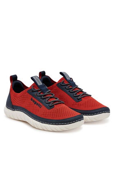BUGATTI Men's Half Shoes red BUGATTI-321-ASM01-6950 3041 RED / DARK BLUE