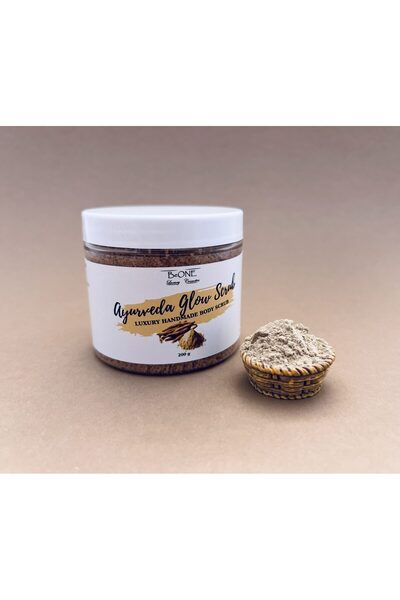 BeOne Cosmetics Ayurveda Glow Scrub - face and body scrub with Ayurvedic powders and powdered brown sugar, 100%