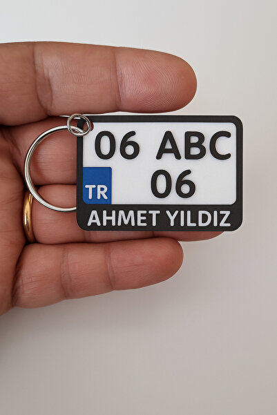 MOLDİVERSE3D KİŞİYE ÖZEL ANAHTARLIK PLAKA ŞEKLİNDE