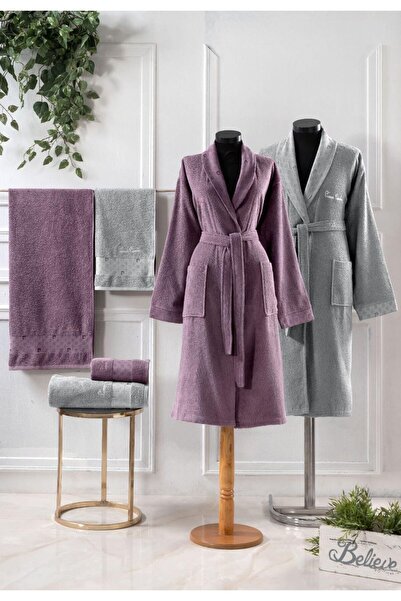 Pierre Cardin Dowry Family Bathrobe and Towel Set Boxed