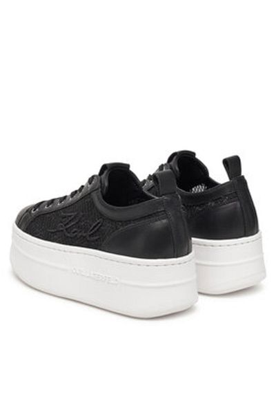 Karl Lagerfeld Teniși de damă negri KARL LAGERFELD-KL65011F 400 NEGRU DIN PU ȘI TEXTIL