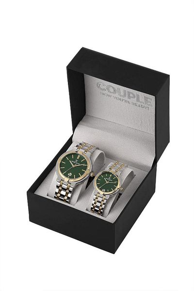 Daniel Klein Dk.1.13908-04 Manufactured 3 Atm Water Resistant Steel Cord Metal-Gold Color for Couples