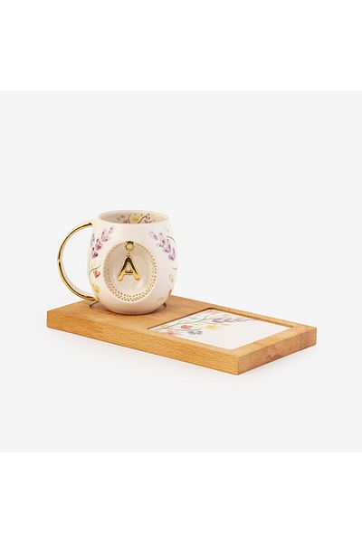BSK Ceramics Handmade Ceramic Lettered Spring Branch Mug Presentation Set