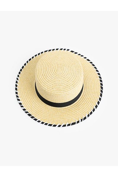 Koton Straw Hat with Band Detail