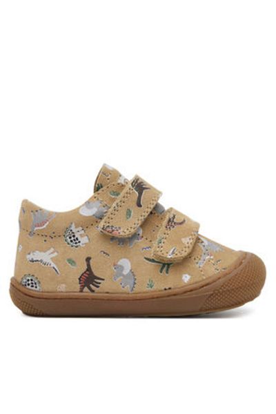 Naturino Teniși bej pentru băieți NATURINO-2012904 HE COCOON VL SUEDE SAND-MULTI M