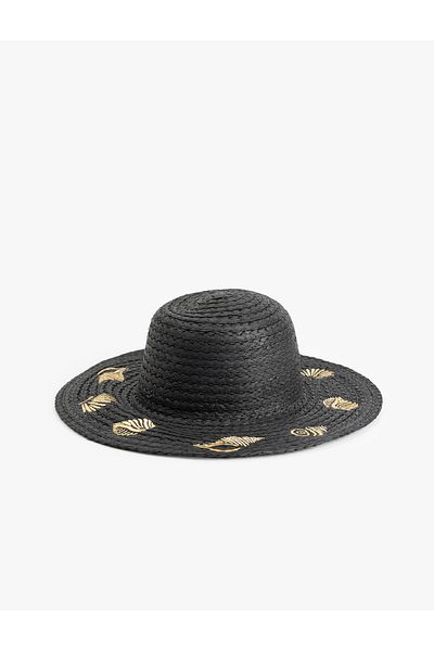 Koton Seashell Patterned Straw Hat