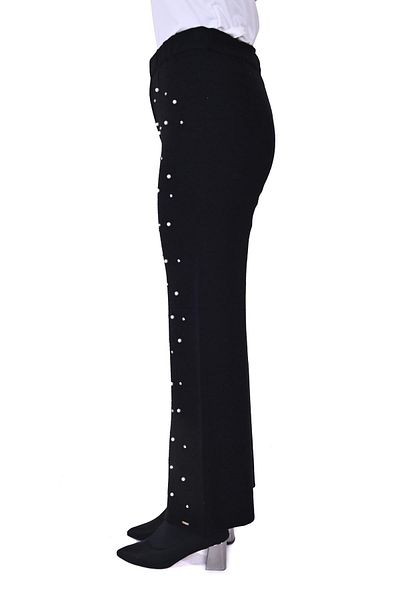 Invee Pantaloni de tricotaj İnci Negri