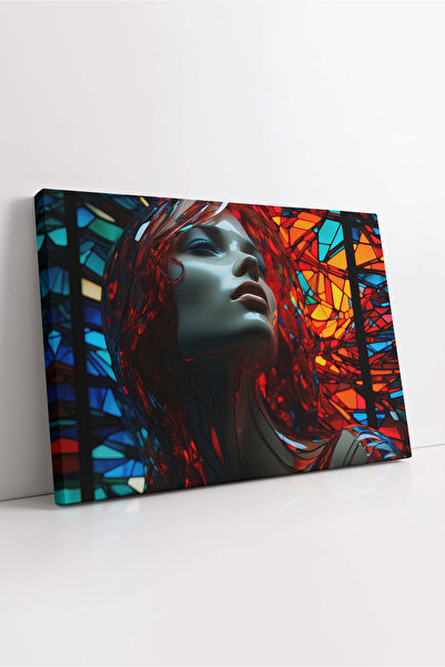 KOSS Dijital Αφηρημένη ζωγραφική σε καμβά γυναικών, έγχρωμη ζωγραφική γυναικώ...