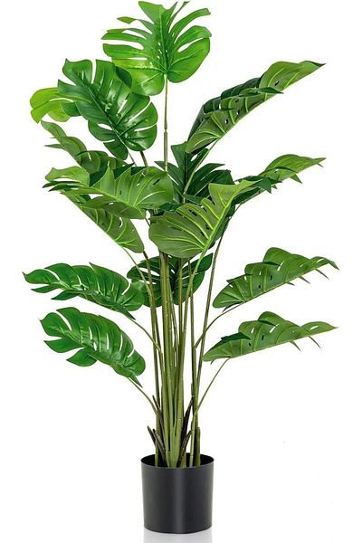 ORCHID M Maple Home Artificial Banana Plant Tree Faux Flower Banana Fake Leave Indoor Outdoor Home