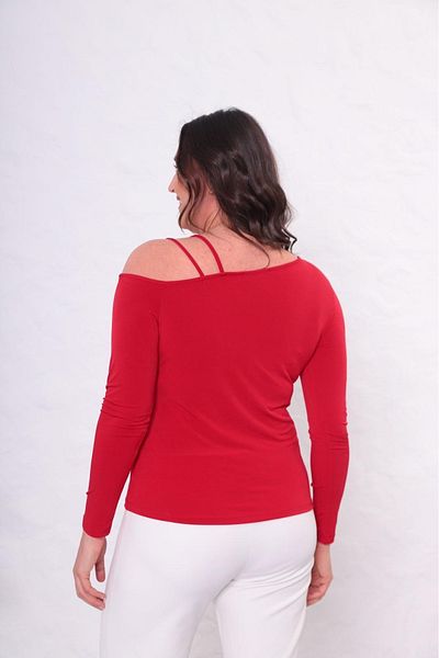 BRUGGE Gamze Fashion Boutique Plus Size Bluz with Ring Detail