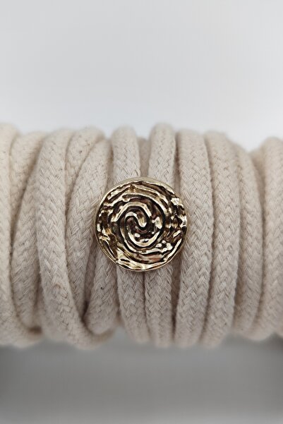 ZERGOLD Vintage Stil Altın Renk Metal Düğme Seti 6'lı Paket 32inç