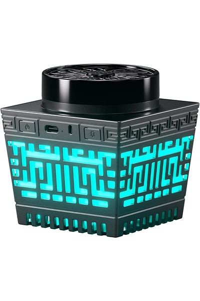 Generic Electronic incense burner with Holy Quran speaker, LED light, Bluetooth, remote control application,