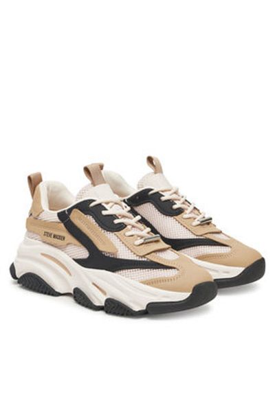 Steve Madden Teniși bej pentru femei STEVE MADDEN-SM19000033 IB1 IRISH / BLACK SILVER