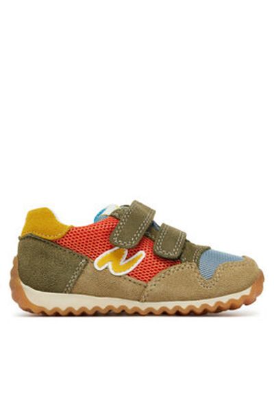 Naturino Teniși pentru băieți multicolori NATURINO-2016558 01 SAMMY 2 VL PORTOCALIU-CELESTE M