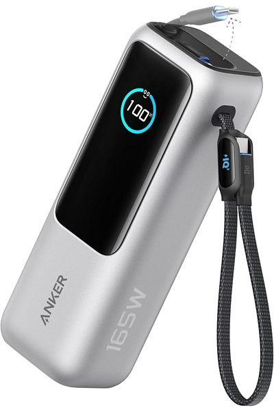 Anker Power Bank for Laptop, 25000mAh Portable Charger with Triple USB-C Ports, 100W for Multiple De