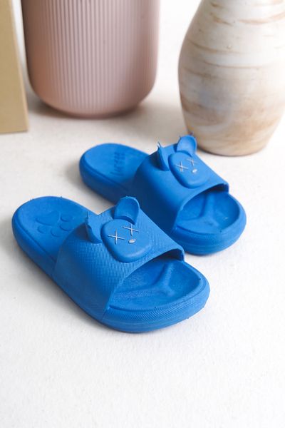 JAKJOUR Boy's Slippers Blue Non-Slip Sole Animal Figured Daily Comfortable Useful Sports