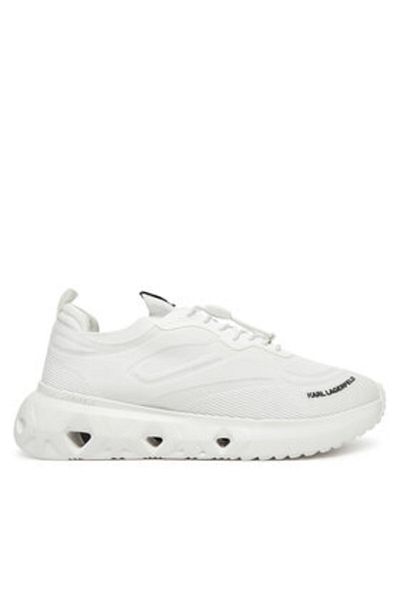 Karl Lagerfeld Women's Sneakers white KARL LAGERFELD-KL64623 K11 WHITE KNIT TEXTILE