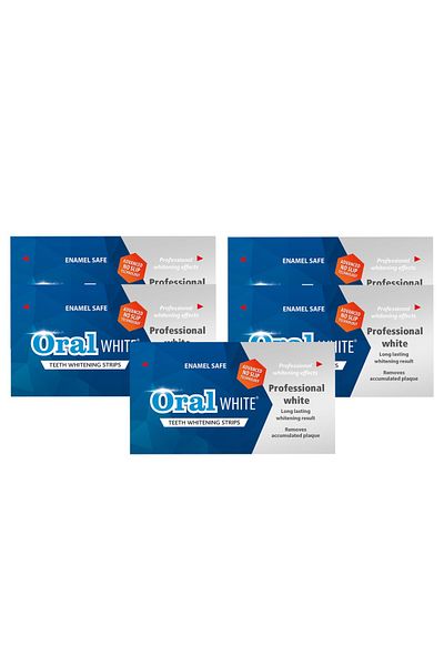 Oral White شرائط التبييض الاحترافية، 5 علاجات