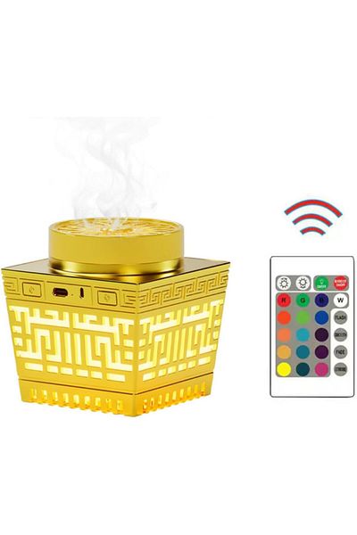 Generic Smart Incense Burner – Electric Oud Burner with Quran Speaker, LED Light, Bluetooth, App & Remote