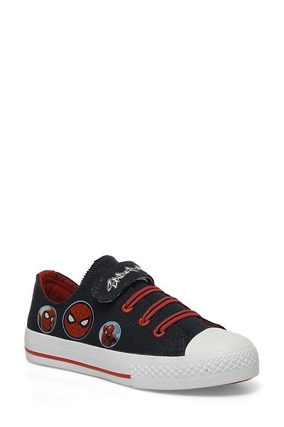 stilfest Daily Spider Patterned Children's Velcro Sneaker Shoes Navy Blue