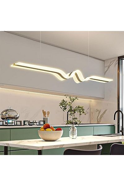 TAFASSELL CONERY 44W Long Droplight Modern Home Decor LED Suspension Lighting Fixtures 3000-6500K Hanging Lamp