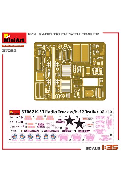 MiniArt K-51 Radio Truck with Trailer 1:35