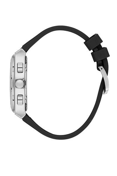 Daniel Klein Dke.1.10676-1 All Functions Active Silicone Cord Metal Case 3 Atm Water Resistant Black