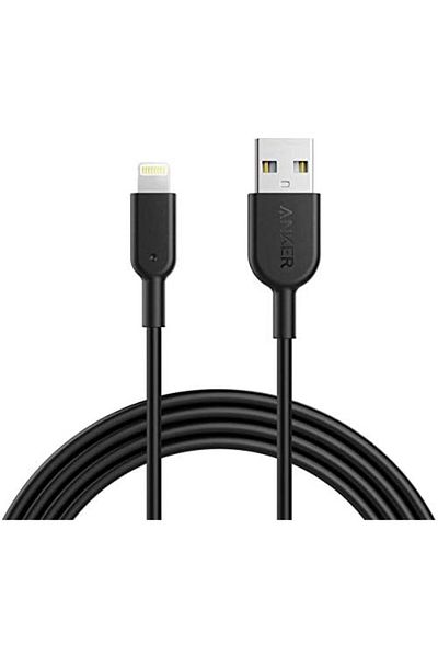 Anker PowerLine II Lightning Cable, Black, 1.8-meter