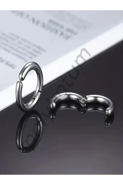 POLYBOTUM Set of 3 Stainless Steel Ear Clips – Non-Hole Hip-Hop Earrings, for Men and Women