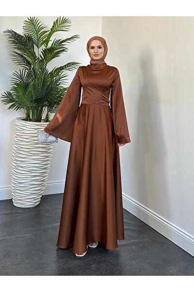 TESETTÜR AKBAŞ krovaze saten abiye