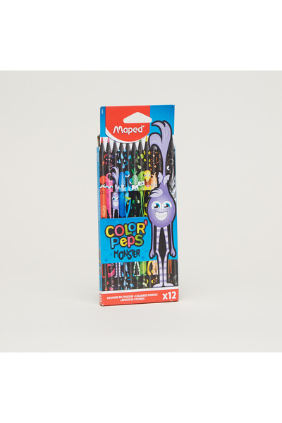Maped أقلام تلوين مونستر - مجموعة من 12 قطعة