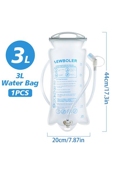 Choice BOT222 NEWBOLER 1.5L 2L 3L Outdoor Sport Camping Water Bladder Running Sport Bicycle Soft Water Bott