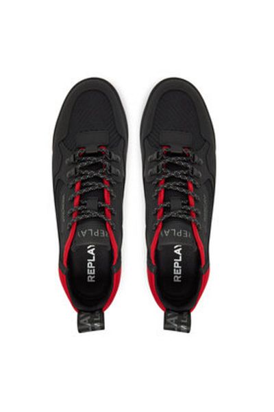 Replay Men's Sneakers black REPLAY-GMS1P .000.C0058L 178 BLACK RED
