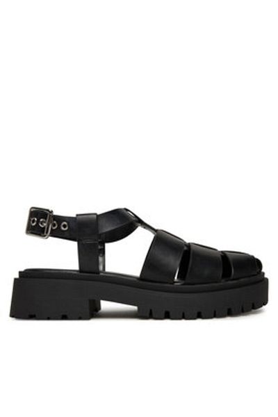Steve Madden Women's Sandals black STEVE MADDEN-SM11003808 05O BLK ACTION LEATHER