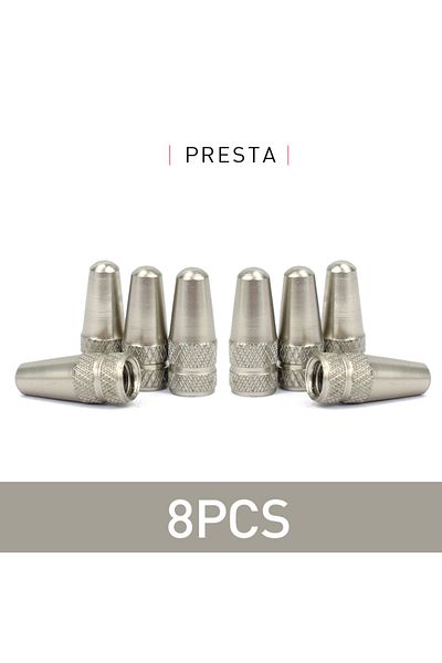 Choice 8pcs Titanium 4/8pcs Aluminum Alloy Bicycle Tire FV Valve Cap MTB Road Bike Covered Protector Road M